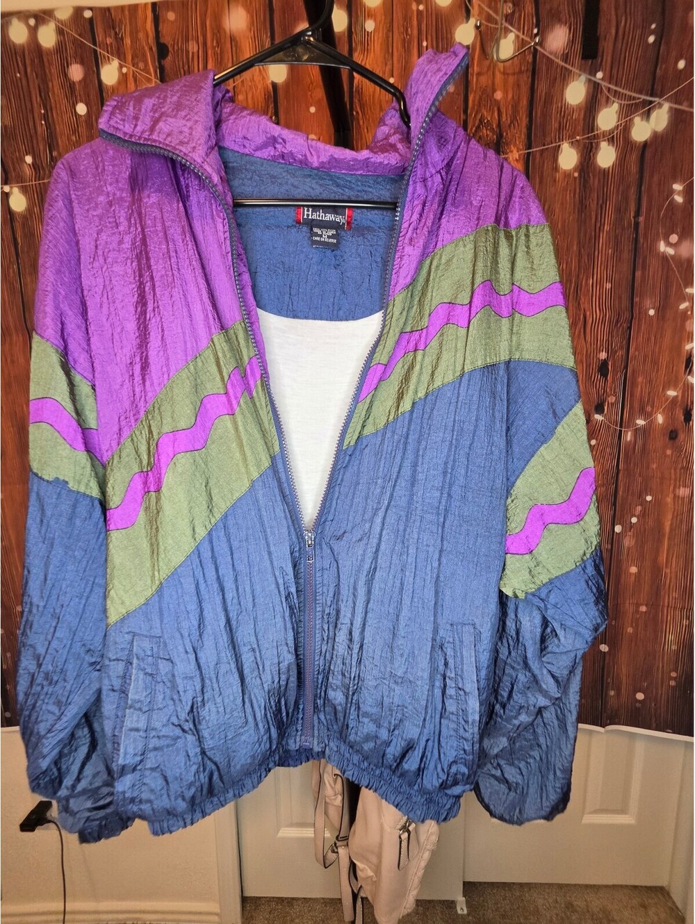 Vintage Hathaway Colorblock Windbreaker Jacket Size M